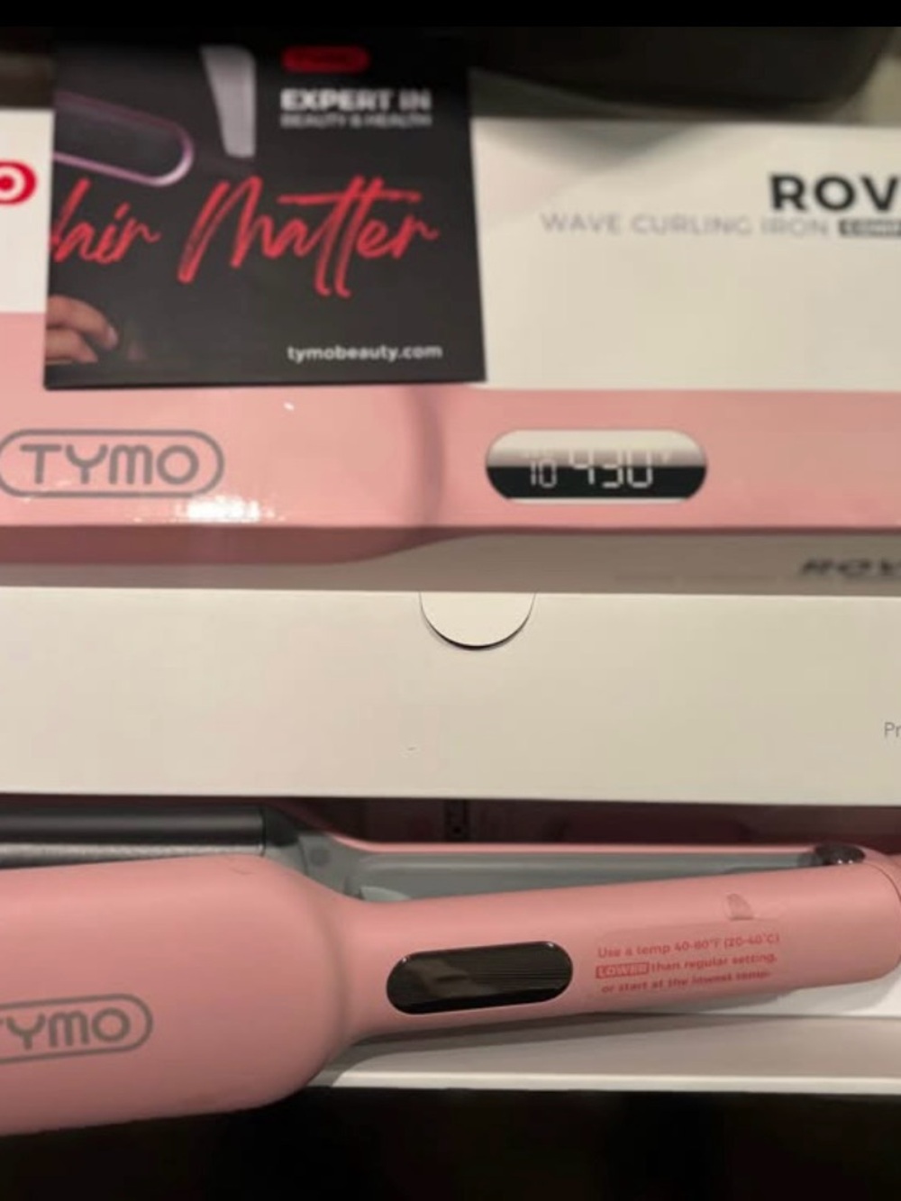TYMO Pink Wave Curling Iron – Professional Wave Styler
